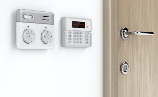 Room temperature and alarm control panels